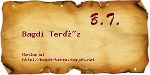 Bagdi Teréz névjegykártya